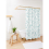 Shower Curtains Scroll Damask Lg Pattern Duck Egg Blue on Wt for Bathroom Decor 72x72 inches 4