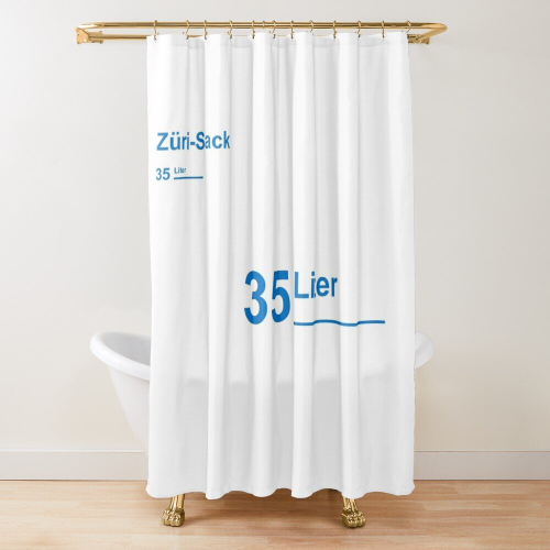 Shower Curtains Zurich ZüriSack for Bathroom Decor 72x72 inches on OnBuy