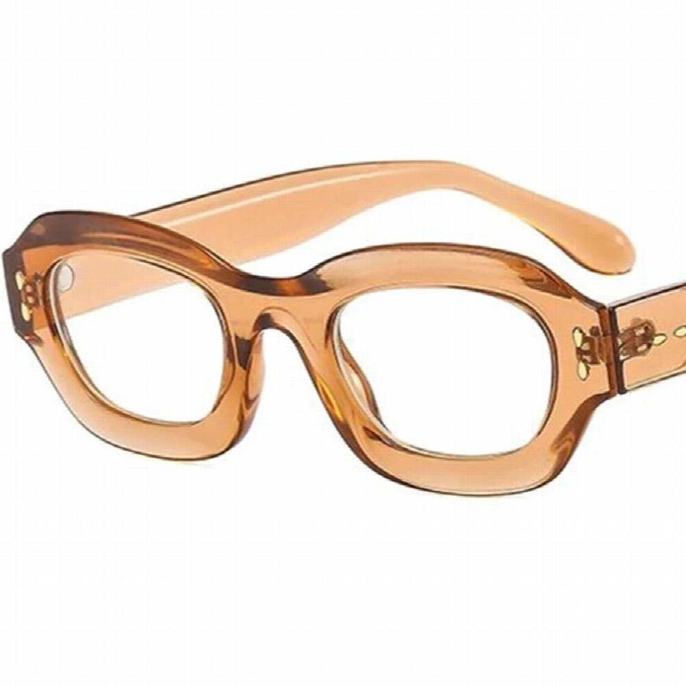 Optical Glasses Small Frame Eyeglasses Unisex Adumbral Anti-UV Spectacles Square Eyewear