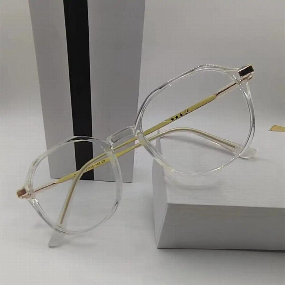 Anti Light Glasses Frame for Men Women Clear Lens Computer Gaming Eyeglasses Oval Eyewear Computer Goggles