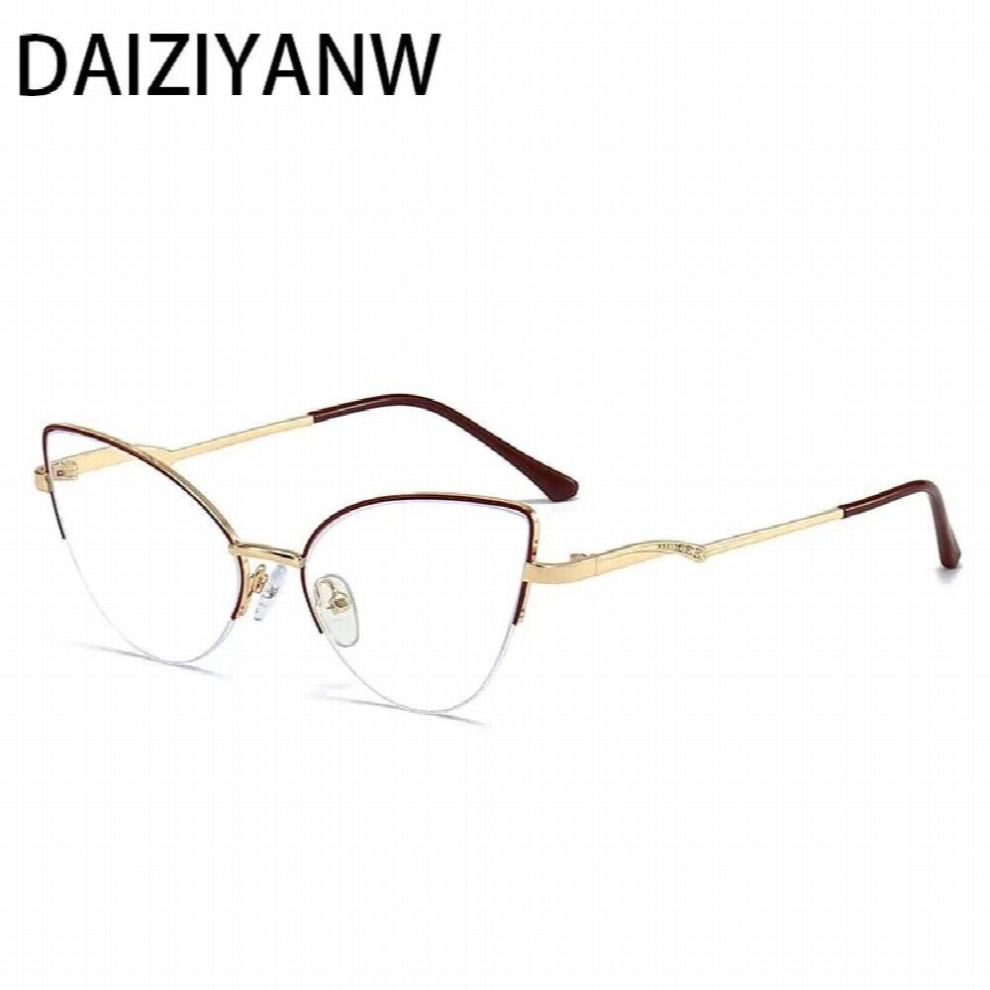 Cat Eye Anti Metal Glasses Frames Women Optical Computer Eyeglasses Prescription Glasses