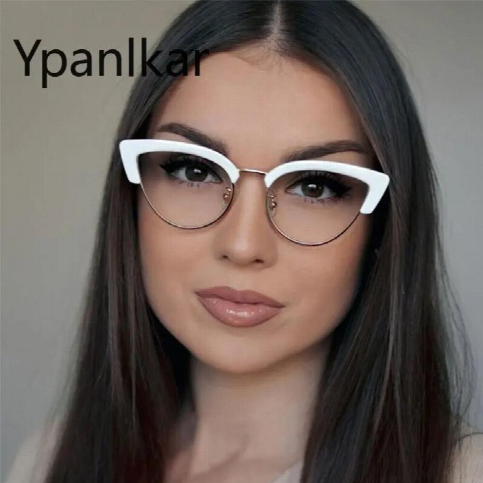 Multicoloured Sexy Cat Eye Anti Light Optical Glasses Frames Oversized Men Women Computer Eyeglasses