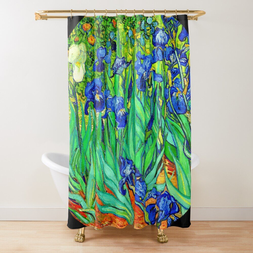 Shower Curtains Irises Van Gogh for Bathroom Decor 72x72 inches on OnBuy