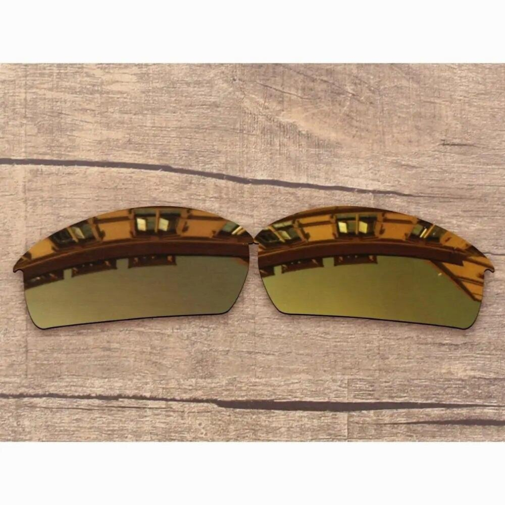 Bronze Mirror Polarized Replacement Lenses for-Oakley Bottlecap Frame