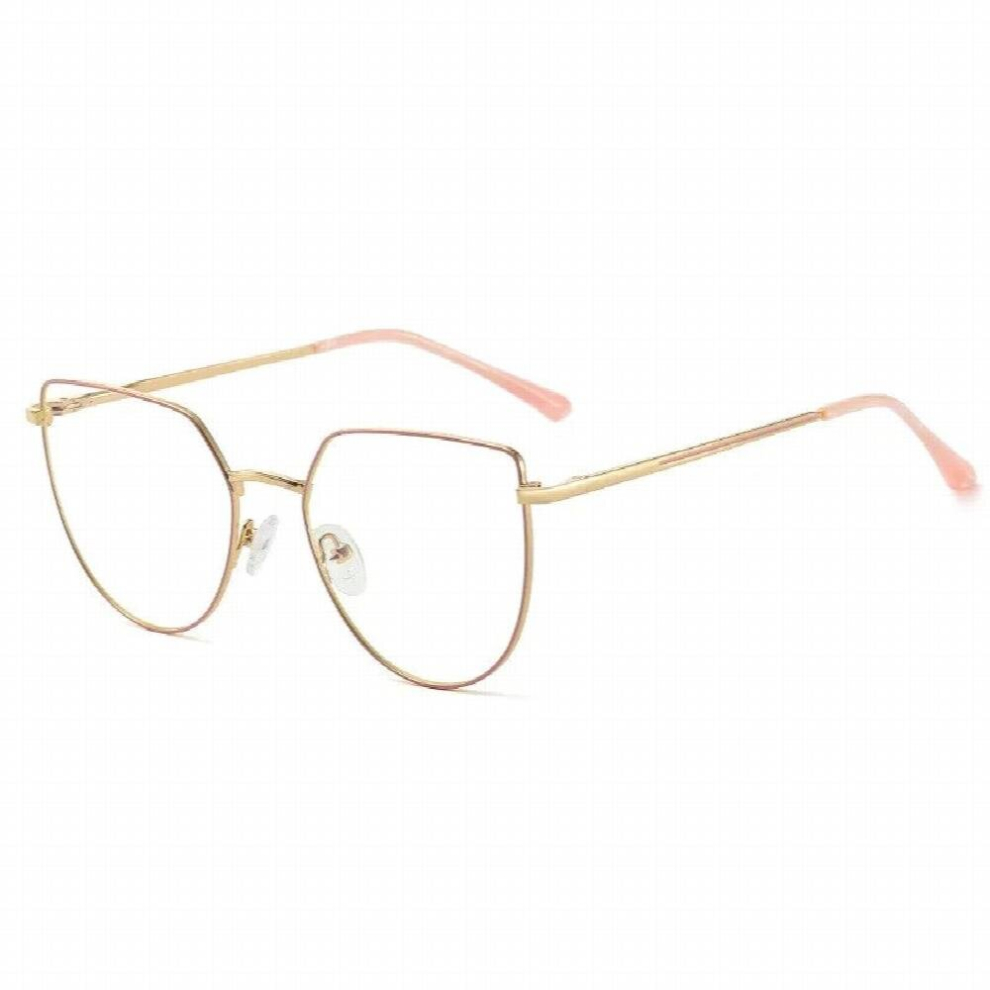 Trends Office Cat Eye Anti Light Oversized Glasses Computer Women Blocking Gaming Big Size Eyeglasses Frame