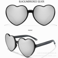 Colorful Heart-shaped Sunglasses Jelly Lenses Glasses Outdoor Sun Protection Glasses Multicolor Sunglasses Goggles