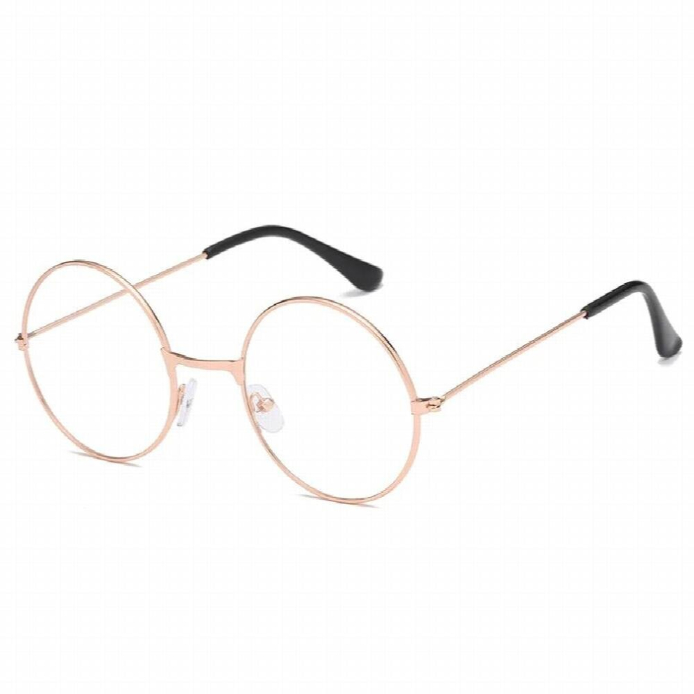 Vintage Round Eyeglasses Frames Metal Frame Clear Glasses Spectacles Eyeglasses Circle Eye Glasses