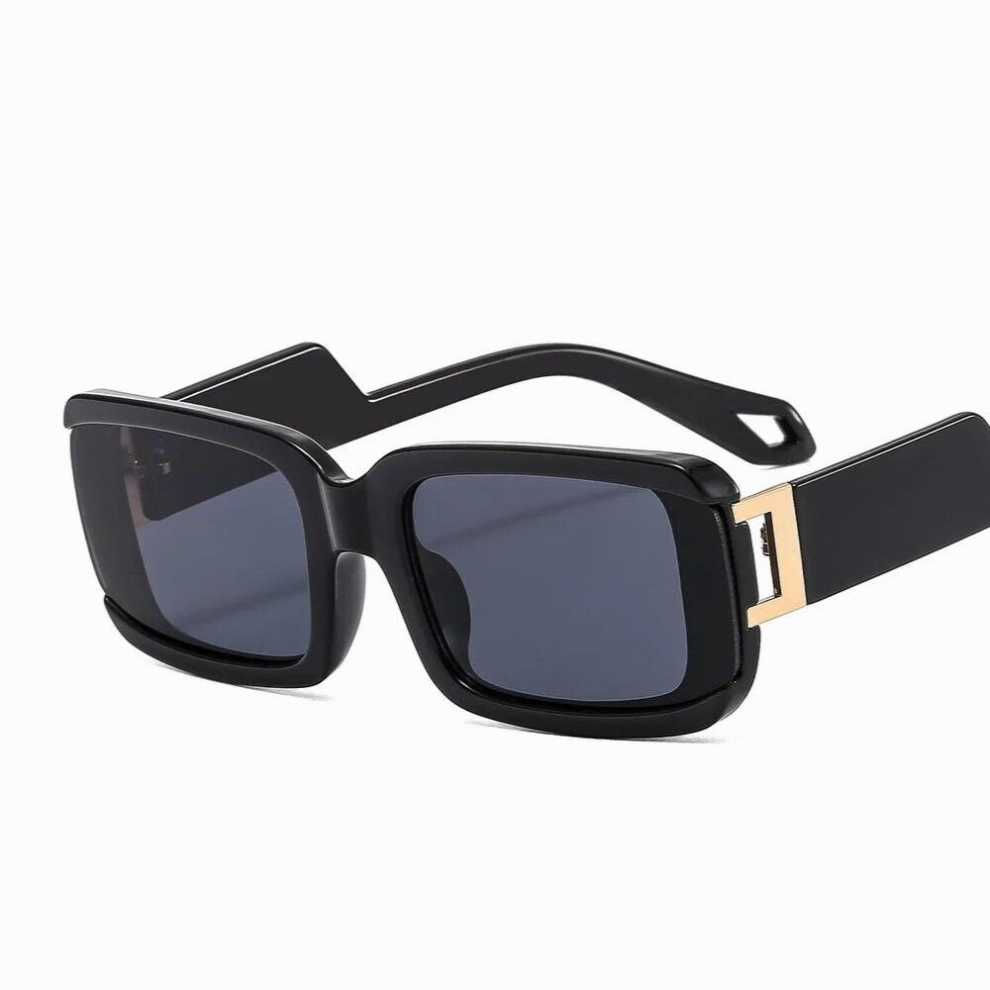 Women Retangle Sunglasses Shades UV400 Vintage Square Leopard Eyewear Men Gradient Yellow Lens Sun Glasses-image-OPC-PCRVXR5-NEW