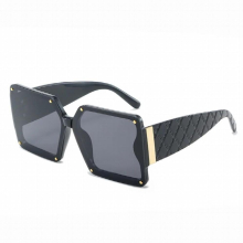 Boyarn Punk Box One Piece Sunglasses Rivet Steampunk Street Photography Square Gradient Sunglasses
