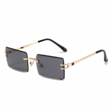 Boyarn Frameless Cut Edge Square Gradient Ocean Sunglasses Steampunk Ins Net Red Street Sunglasses