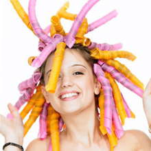 (20pcs 20CM) Magic Hair Rollers for Long Hair Spiral Curlers No Heat Hair Curlers Styling Kit with Hooks DIY Hairstyle Styling Tools for Women Girls 20pcs Set