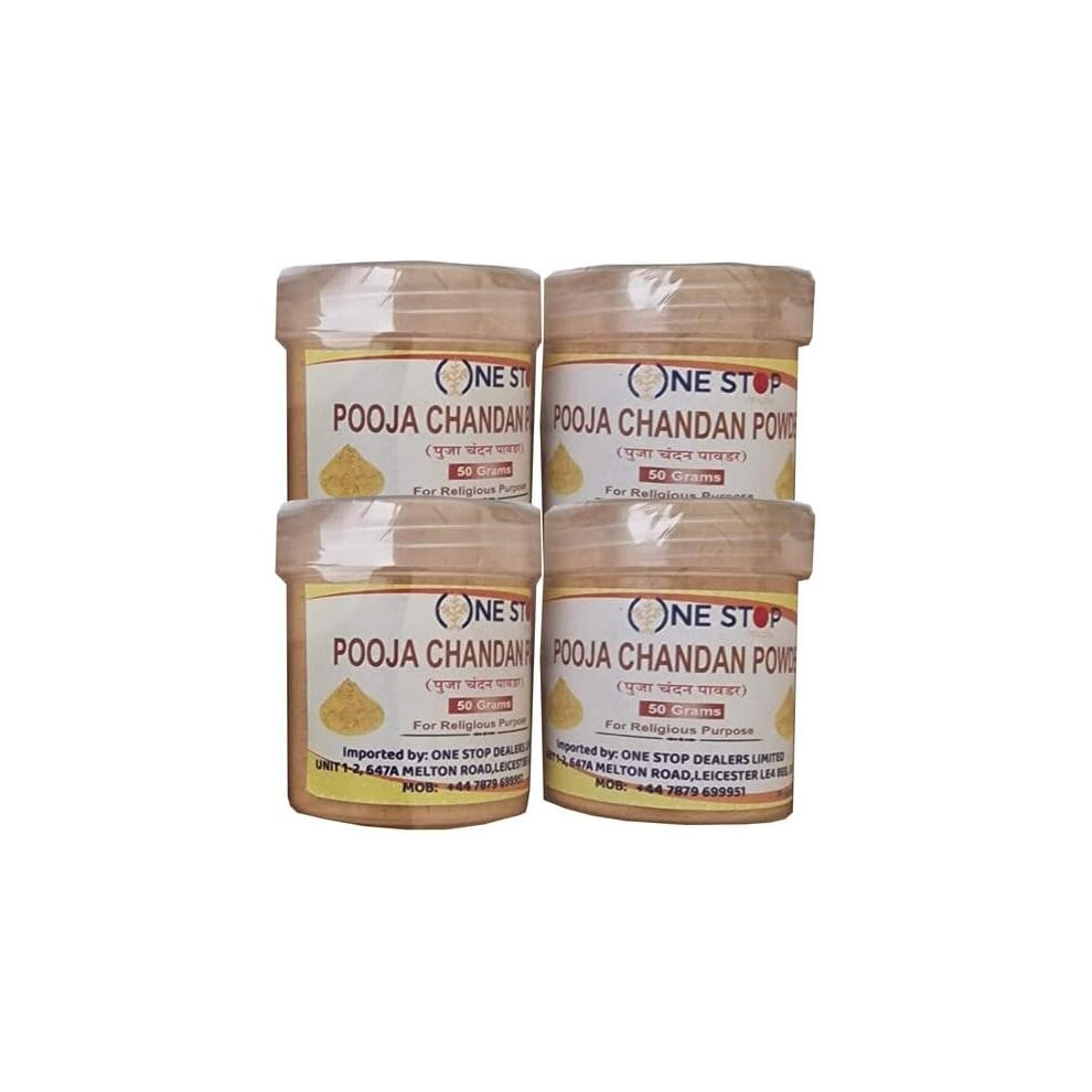 One Stop Dealers (Pack Of 4) Chandan Powder 50 Gram - Sandalwood For Skin Care