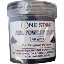 (Pack of 1) Black Abil Powder 40 G -Rituals, Aarti & Occasions