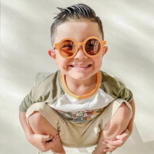 Kid Sunglasses Childrens UV400 Protection Glasses Vintage Frosted Sunglasses Street Beach Party Sunglasses
