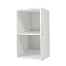 (4 Tier) Cube Organiser Wooden Book Case Freestanding Cabinet Unit Open Display Shelf for Office and Home