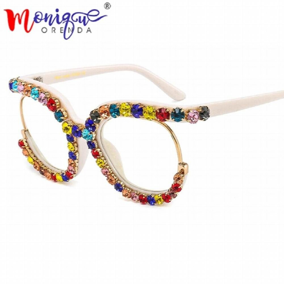Multicoloured Retro Square Optical Glasses Frames Men And Women Glasses Clear Lens Eyeglasses Spectacle Frame Unisex