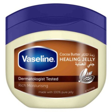 Vaseline Moisturiser 100% Pure Petroleum Jelly Healing For Dry Skin With Cocoa Butter To Heal Dry And Damaged Skin 450ml