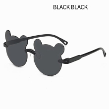 Kids Bear Shape Sunglasses Girls Funny Party Decoration Round Glasses Summer Rainbow Colorful Eyewear
