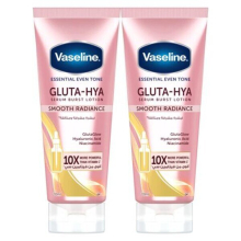 Vaseline Essential Even Tone Gluta-Hya Serum Burst Lotion Smooth Radiance For All Skin Types 200ml Pack of 2