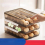 Automatic Slide Eggs Storage Box Refrigerator Organizer Eggs Holder Container Fridge Organizer Kitchen Storage Organizers 2