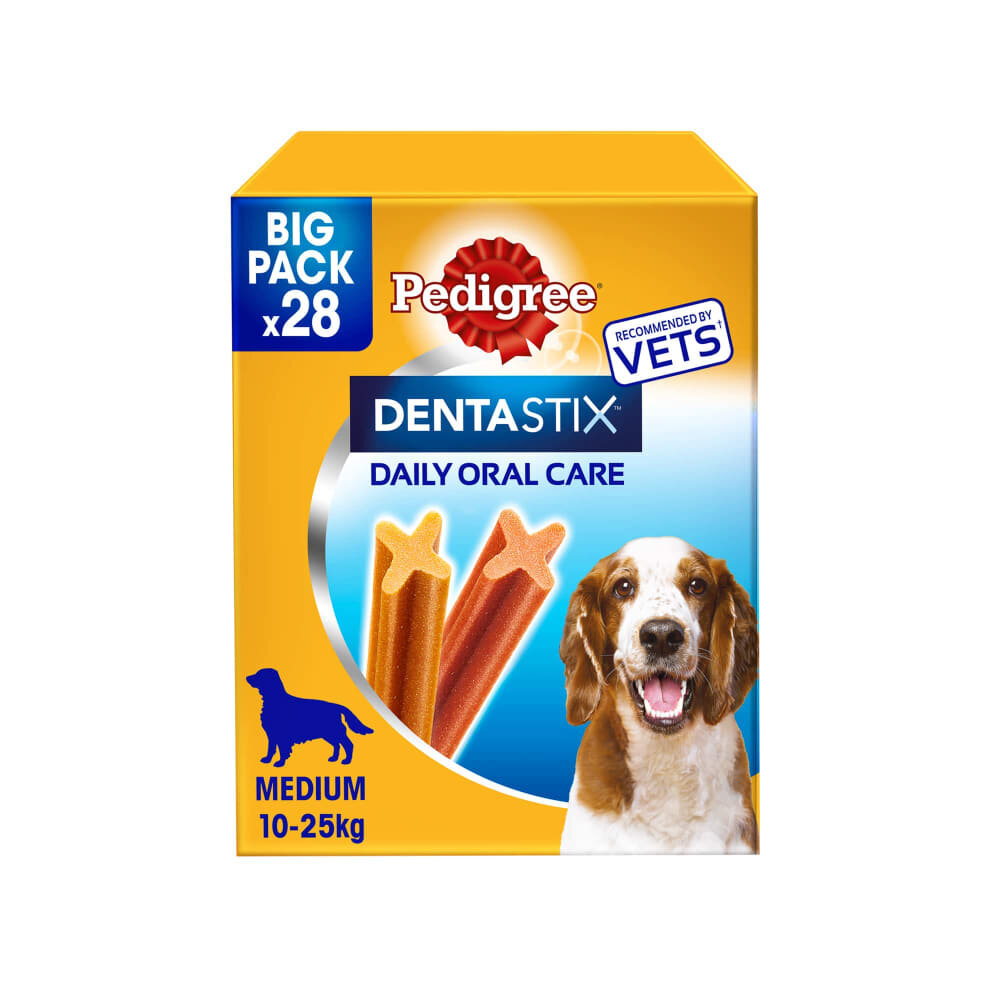 Pedigree Dentastix treat uses triple action cleaning 28pk - Medium Dog