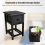 Costway Chest of Drawers Side Table Beside Table Nightstand w/ Baskets 6