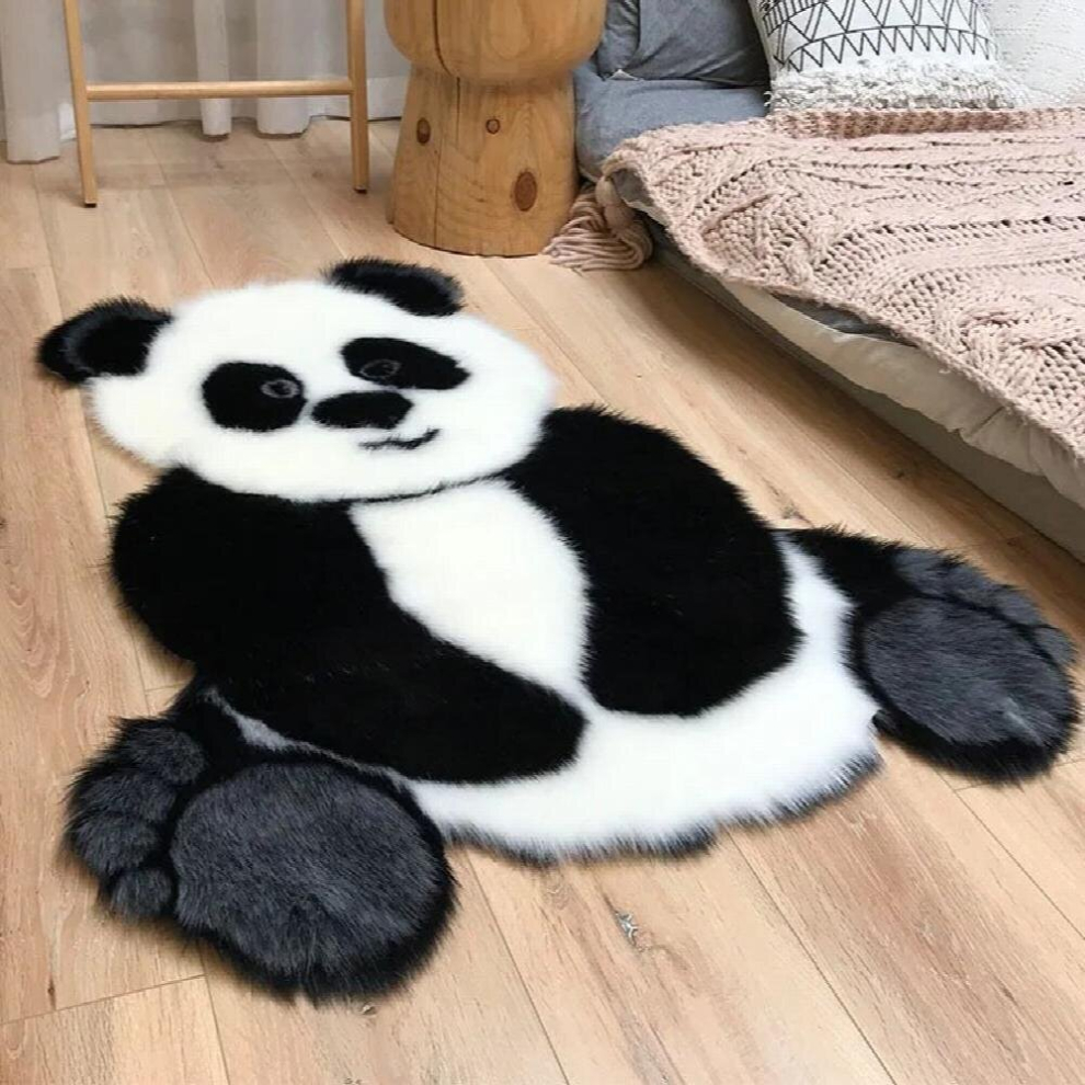 Panda rectangular animal hair home carpet bedroom living room study anti-slip thickened washed plush mats-image-OPC-PCRWBQQ-NEW