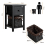 Costway Chest of Drawers Side Table Beside Table Nightstand w/ Baskets 2