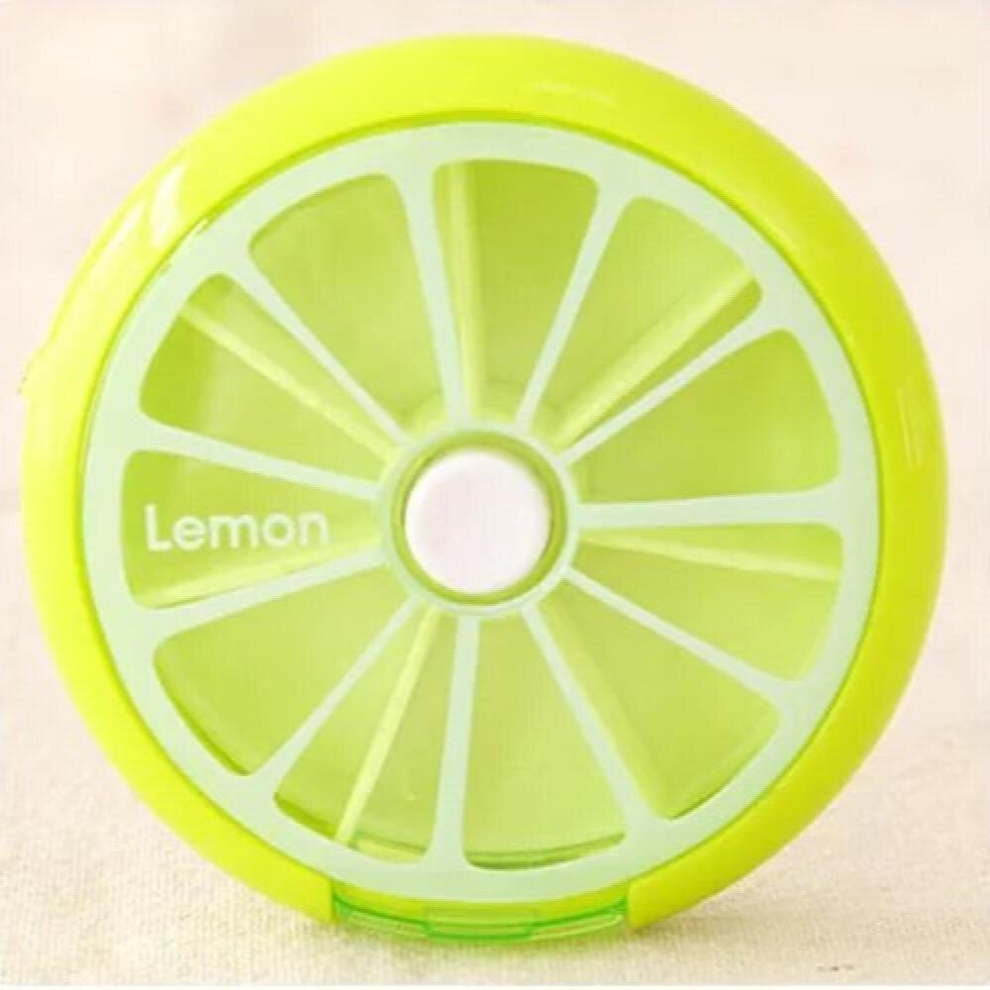 Multicoloured Weekly Rotating Pillbox Travel Pill Case Pill Organizer Portable Medicine Box Drugs Pill Container Fruit