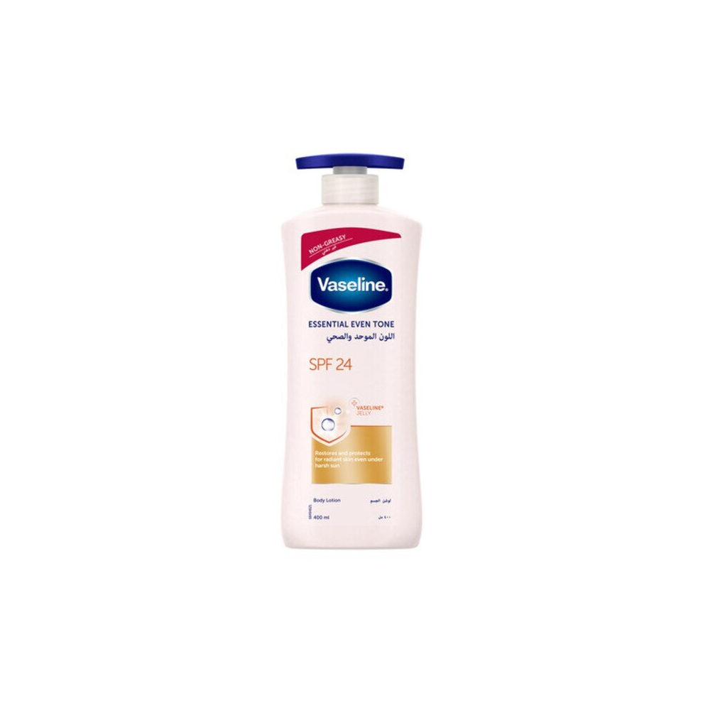 Vaseline Moisturiser Essential Even Tone Body Lotion Spf24 For All Skin Types 400Ml Pink