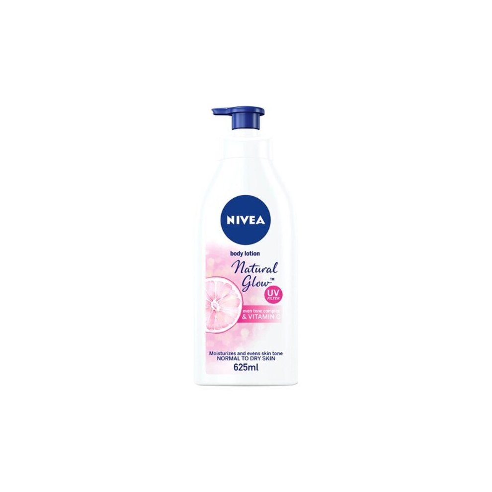 NIVEA Even Tone Hydrating Moisturiser Body A nd Hand Lotion Natural Glow Complex & Vitamin C UV Protection All Skin Types Jar 625ml