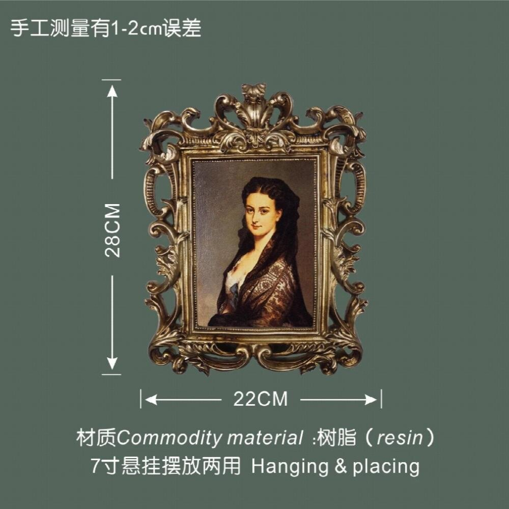 European Relief Photo Frame Wall Table Decoration Picture Frame Cadre Family Resin Album Frame 6/7/8/12 Inch Large Frame-image-OPC-PCRW9WQ-NEW