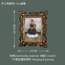 European Relief Photo Frame Wall Table Decoration Picture Frame Cadre Family Resin Album Frame 6/7/8/12 Inch Large Frame