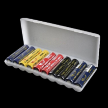 Portable Plastic Case Cover Holder Storage Box For 10pcs 18650 Batteries