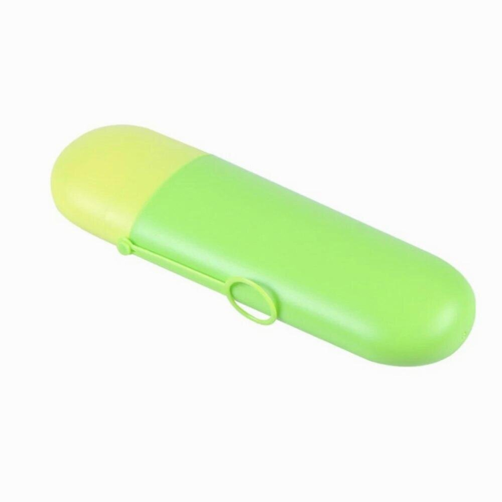 Green Cartridge Protector Sleeve Box Bathroom Products Portable Travel Toothbrush Box Toothpaste Holder Cup Wash Toothbrush Container