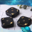 Lens Container Box Moon Star Space Pattern Square Travel Case with Mirror Storage Boxes Bins Home Storage Organization 2