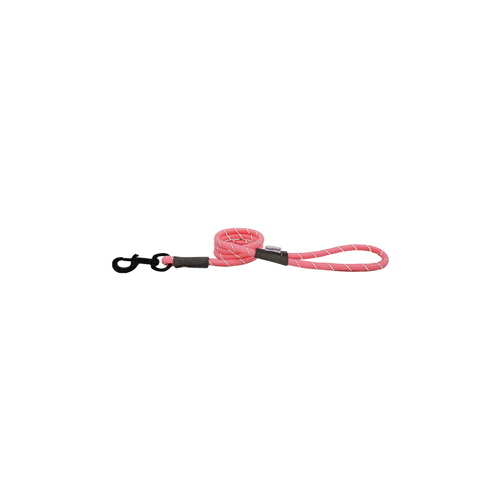 Hugglepets (, 107 X 1.2Cm) Reflective Rope Dog Lead Pink