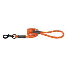 (Orange, 107 x 1.2cm) HugglePets Reflective Rope Dog Lead