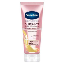 Vaseline Moisturisier Essential Even Tone Body Lotion for glowing skin Smooth Radiance Gluta-Hya Serum Burst 200ml