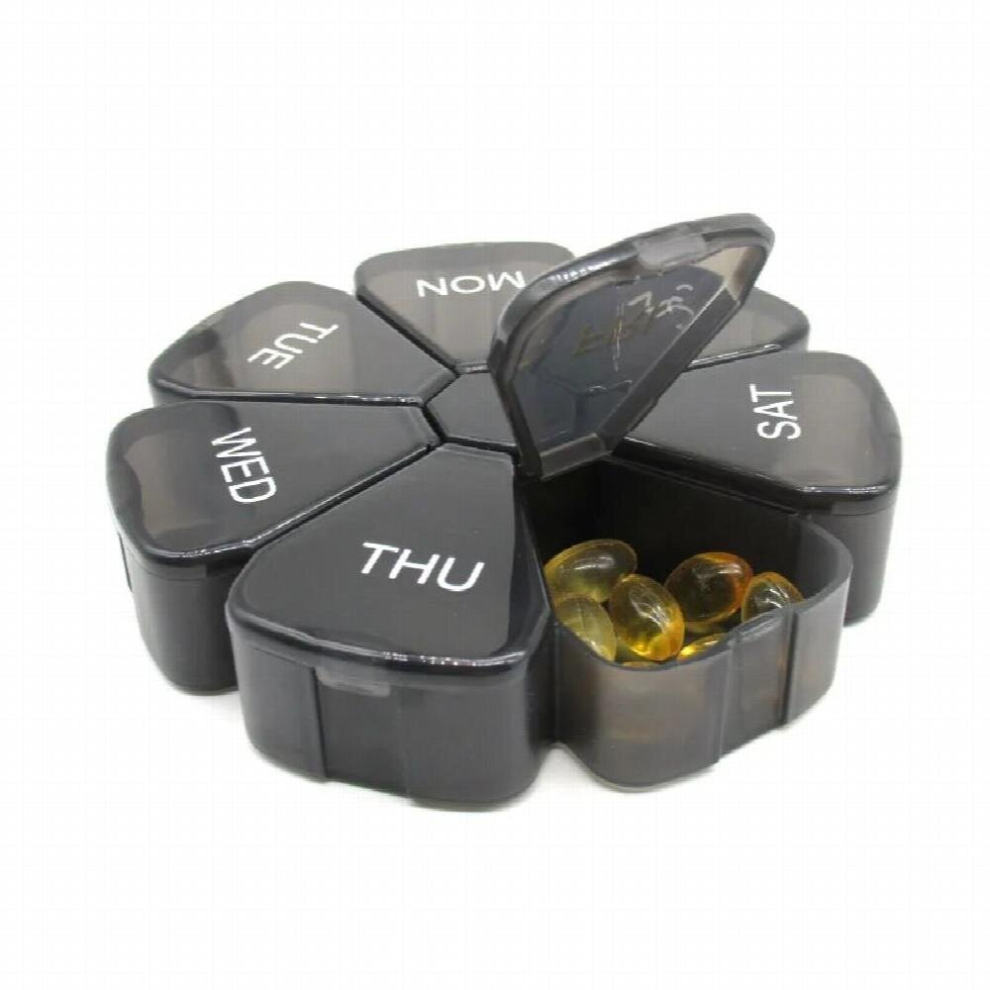 Portable Weekly Pill Box Organiser 7 Pill Box Organizer Muti-Funciton Moisture Proof Portable for Travel Outdoor Indoor