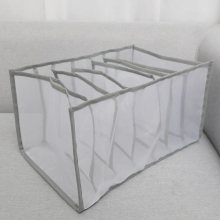 Jeans Compartment Storage Box Closet Clothes Drawer Mesh Separation Box Stacking Pants Drawer Divider Can Washed Home Organizer