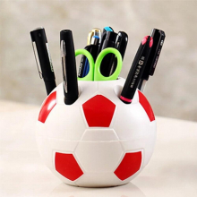 Soccer Shape Tool Supplies Pen Pencil Holder Football Shape Toothbrush Holder Desktop Rack Table Home Decoration Student