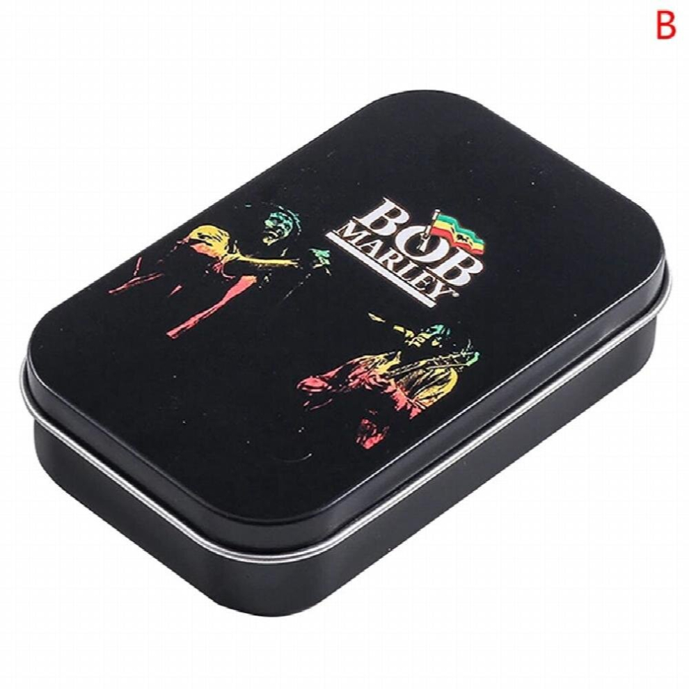 Black 1Pcs Tobacco Box Cigarette Humidor Cigarette Cigar Tobacco Rolling Paper Storage Box Container Smoking Accessories