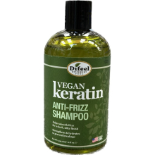 Difeel Vegan Keratin Anti Frizz Shampoo 12 Fl.oz