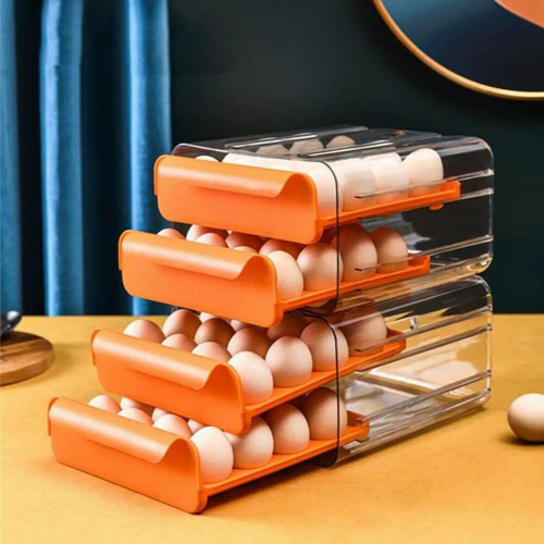 Durable Egg Tray Wear-resistant Long Lasting Refrigerator Dispenser Egg Storage Box Egg Storage Box Egg Holder 2