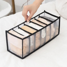 Dormitory Closet Organizer for Scarfs Socks Home Separated Underwear Storage Boxes Grids Bra Organizer Foldable Drawer Divider