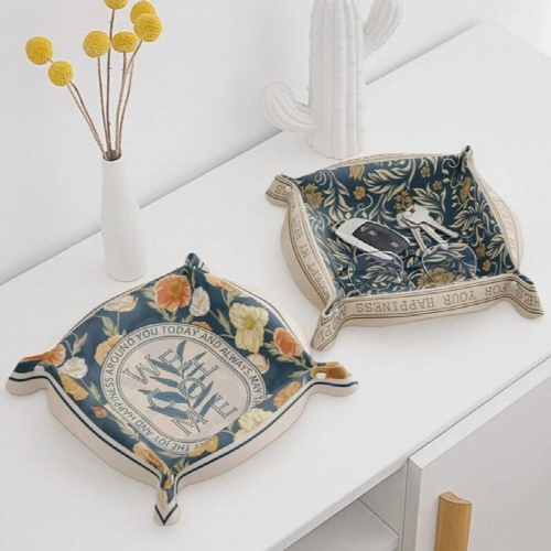 68UE Baroque Elements Storage Box Bedside Desktop Tray Change Wallet Tray 2