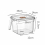 Transparent Refrigerator Storage Box With Handle Refrigeration Box Large Capacity Refrigerator Storage Box Sealed 1