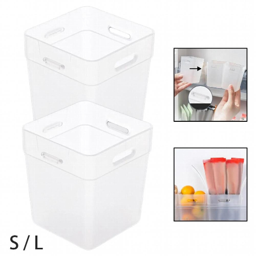 2 Count Refrigerator Side Door Storage Container Box Buckle Installation 1