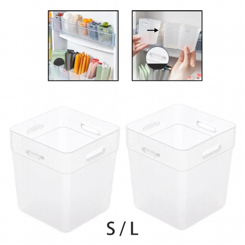 2 Count Refrigerator Side Door Storage Container Box Buckle Installation 2